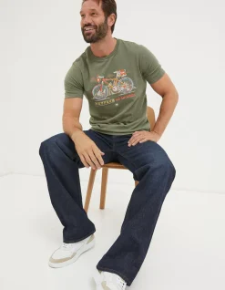 FatFace Explore Outdoors Bike T-Shirt|Men View All