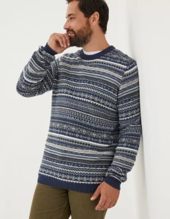 FatFace Fairisle Crew Jumper|Men Knitwear