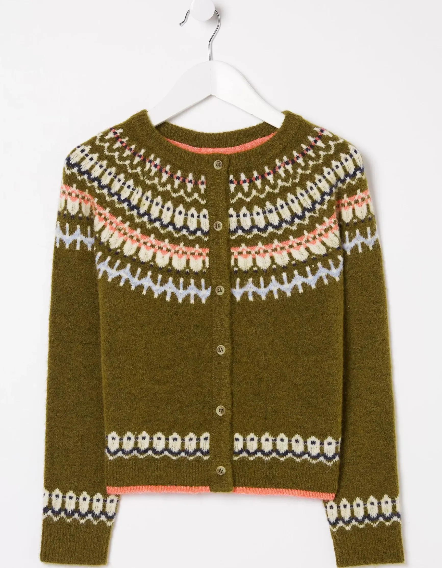 FatFace Fairisle Detail Cardigan|Girls View All