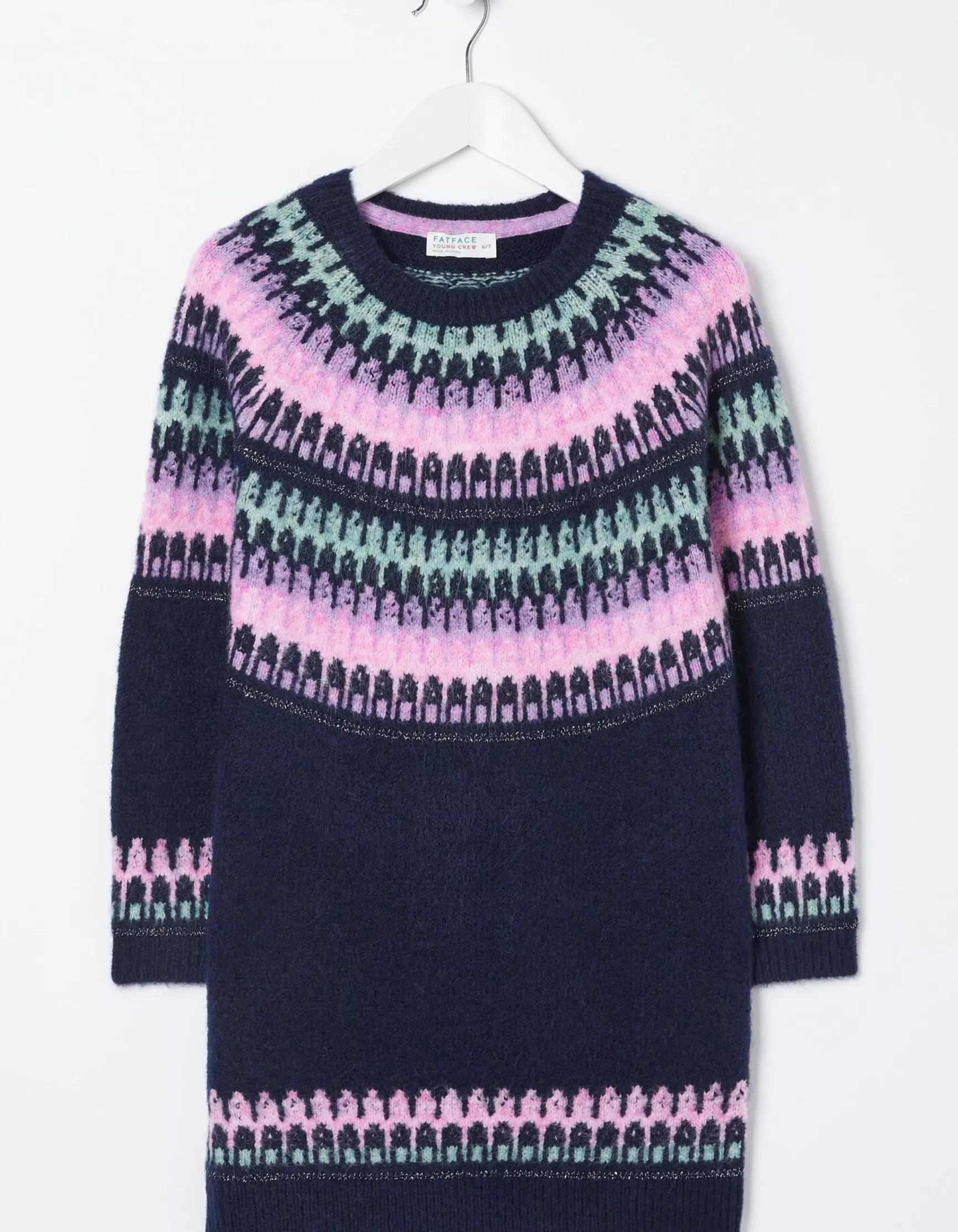 FatFace Fairisle Jumper Dress|Girls View All