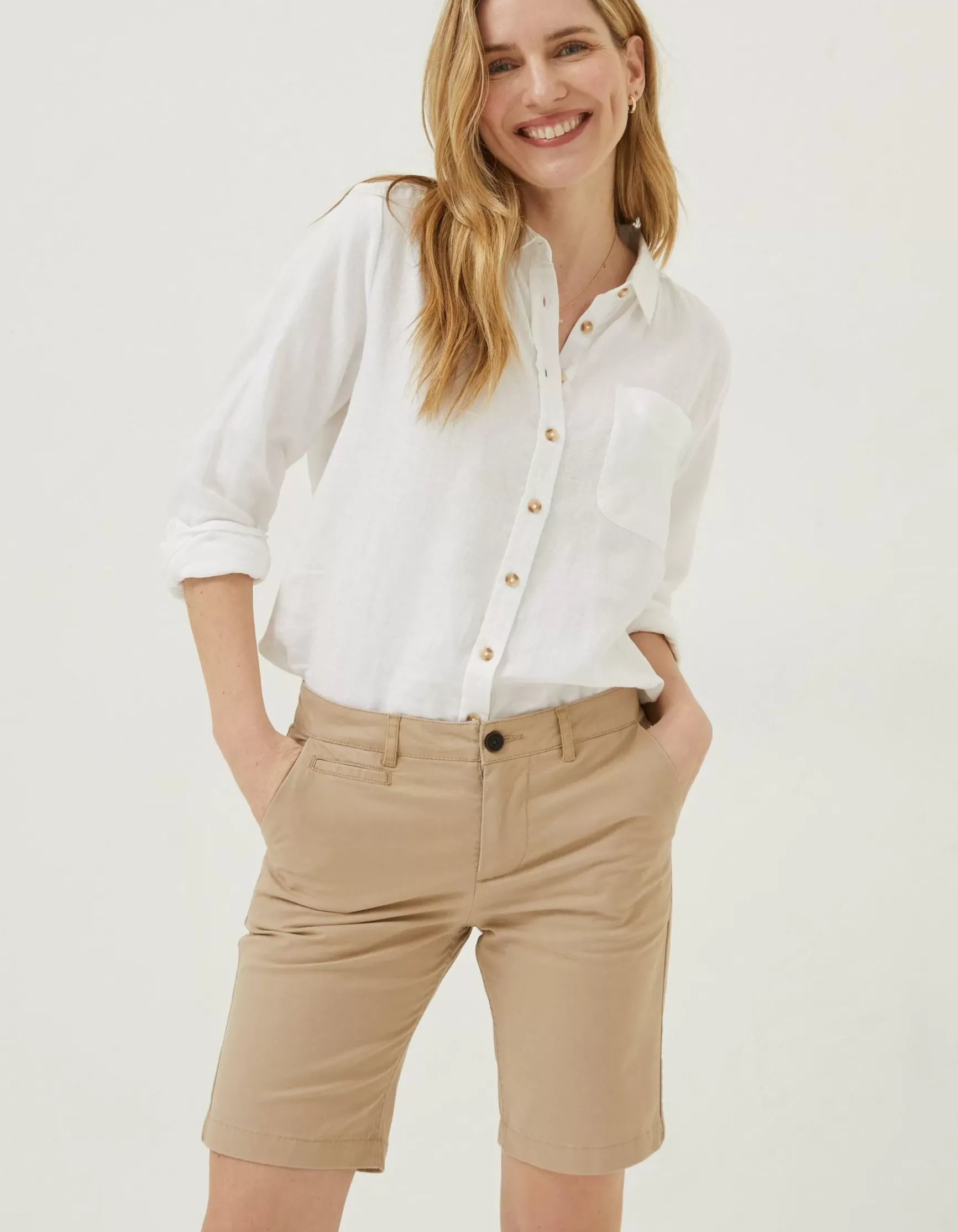 FatFace Falmouth Bermuda Chino Shorts|Women Shorts