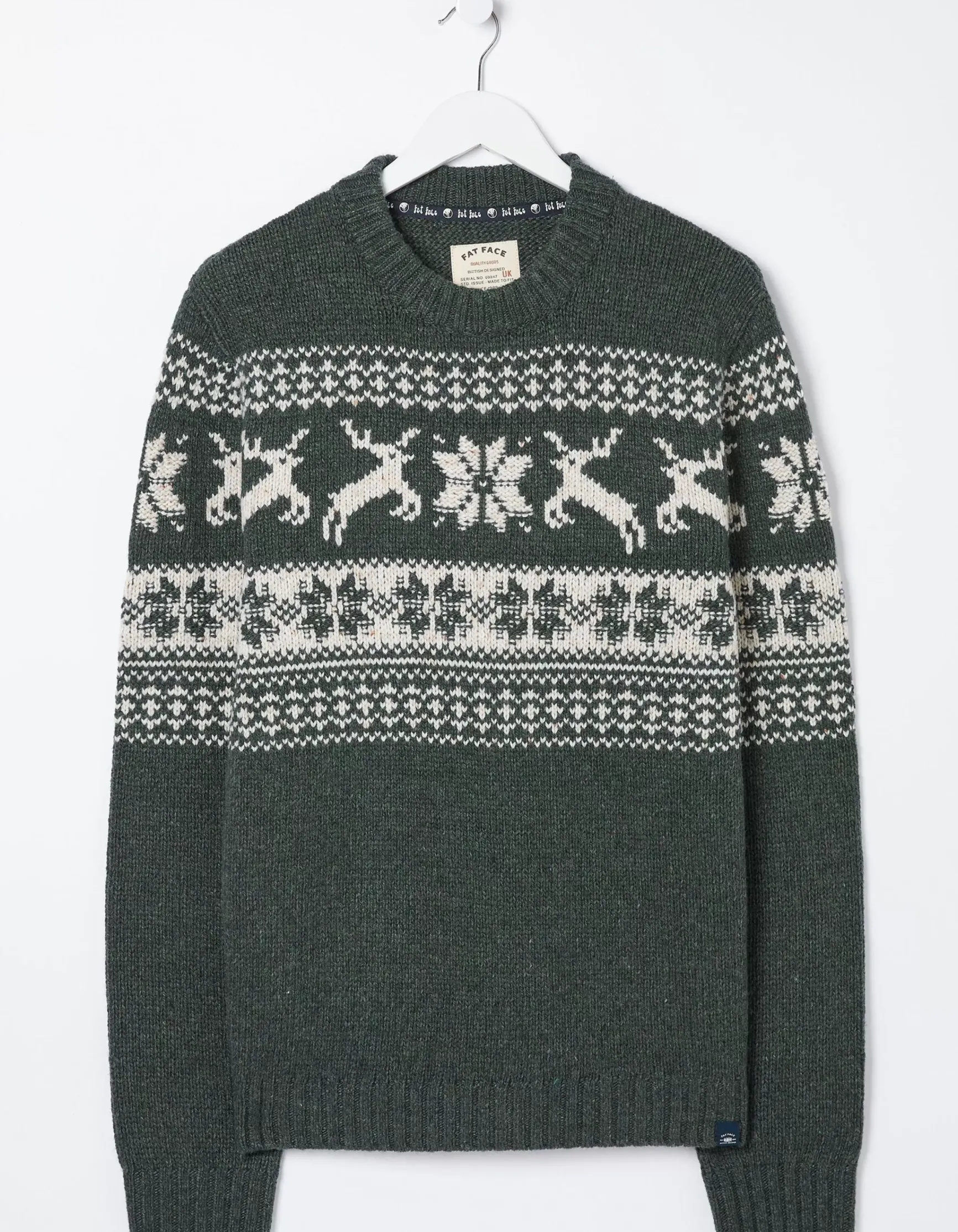 FatFace Family Reindeer Christmas Jumper|Men View All