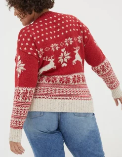 FatFace Family Reindeer Christmas Jumper|Women View All