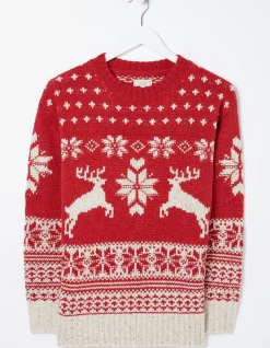 FatFace Family Reindeer Christmas Jumper|Women View All