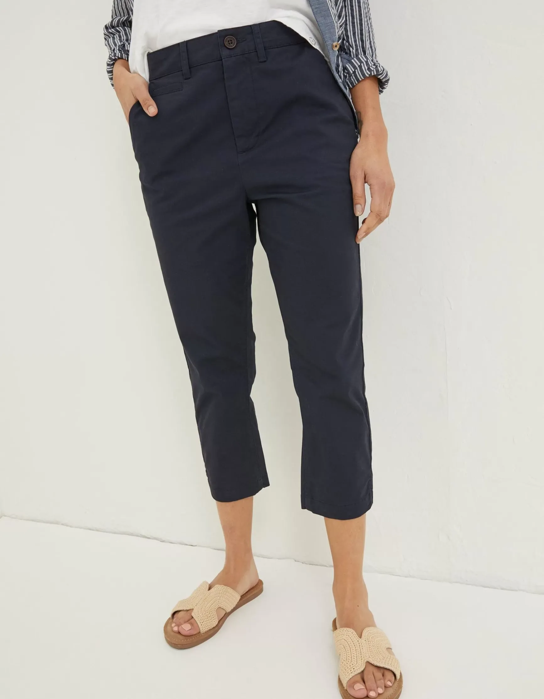 FatFace Farnham Cropped Chinos|Women Trousers & Leggings