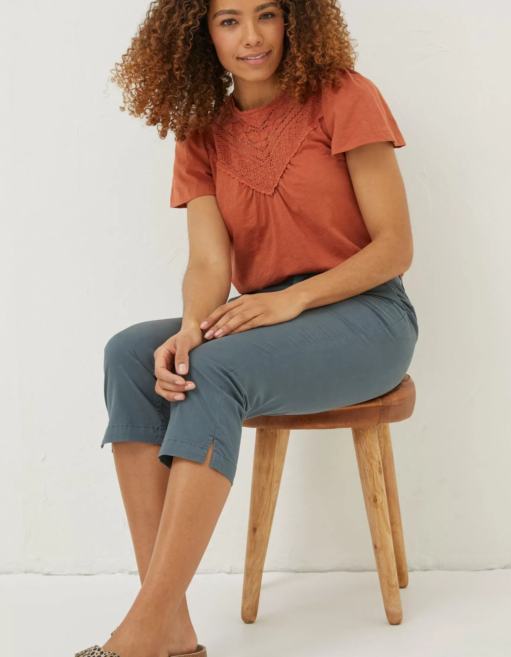 FatFace Farnham Cropped Chinos|Women Trousers & Leggings