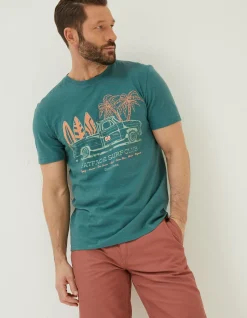 FatFace Surf Club T-Shirt|Men T-Shirts