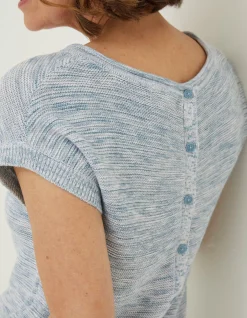FatFace Faye Button Back Top|Women Knitwear