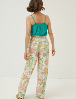 FatFace Faye Paradise Floral Wide Leg Trouser|Women Trousers & Leggings