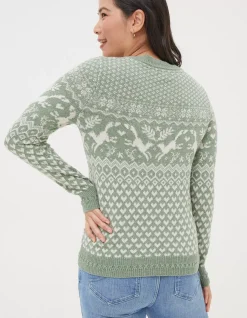 FatFace Felicity Fox Fairisle Jumper|Women View All