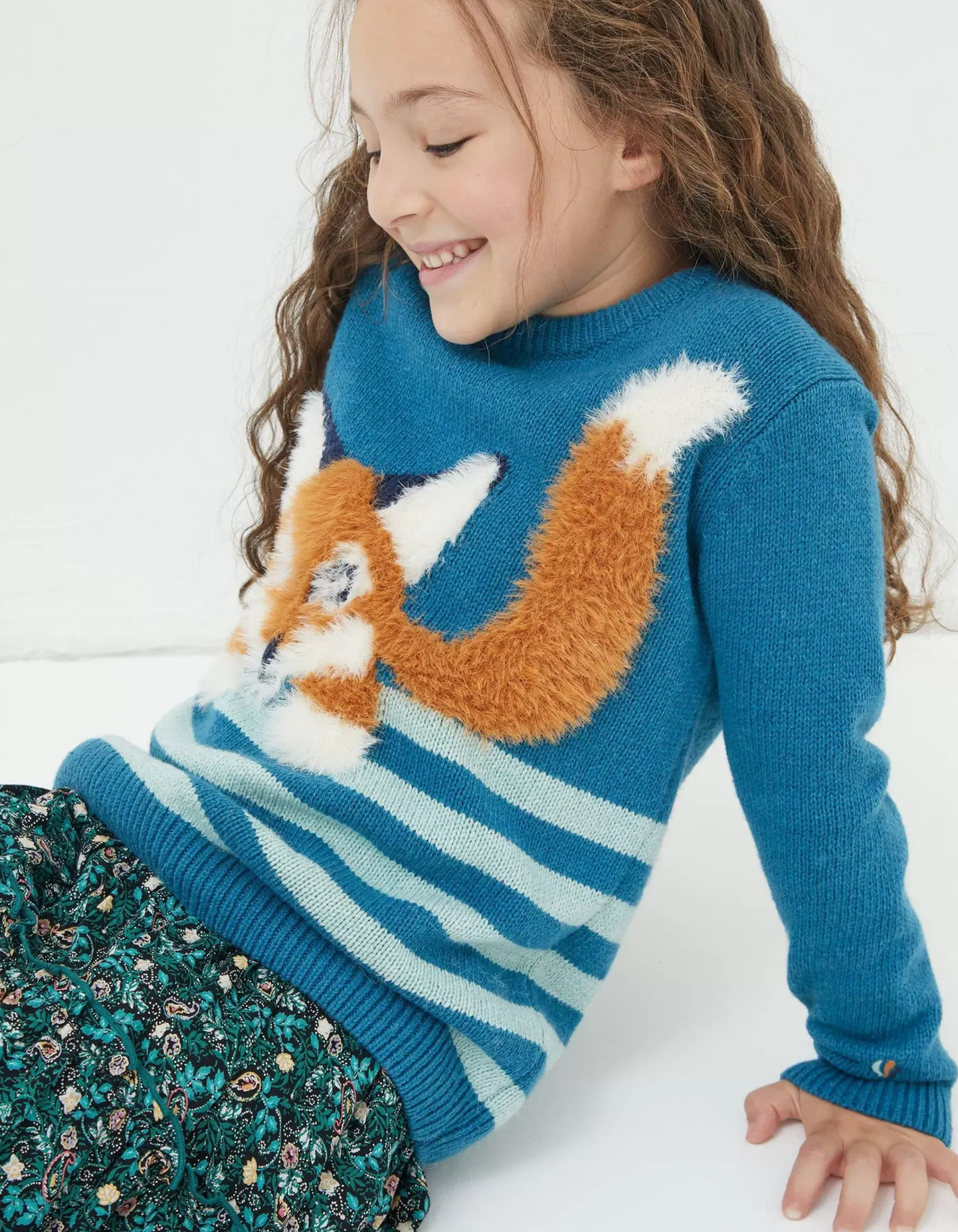 FatFace Felicity Fox Knitted Jumper|Girls View All