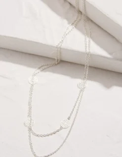 FatFace Filagree Disc Necklace|Women View All