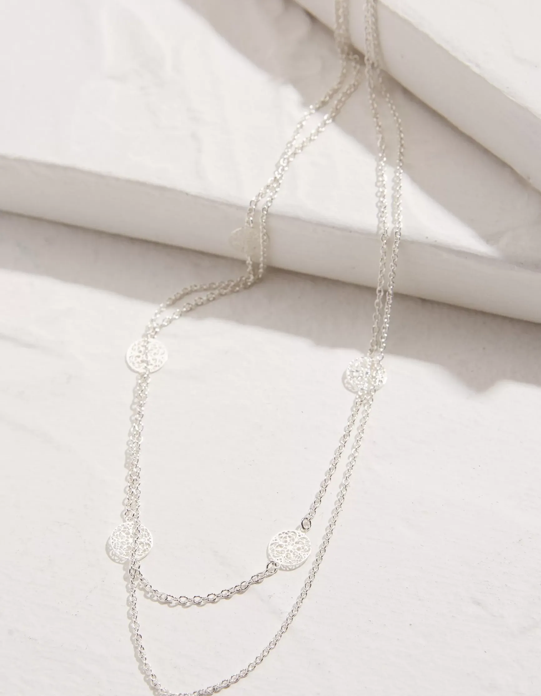 FatFace Filagree Disc Necklace|Women View All