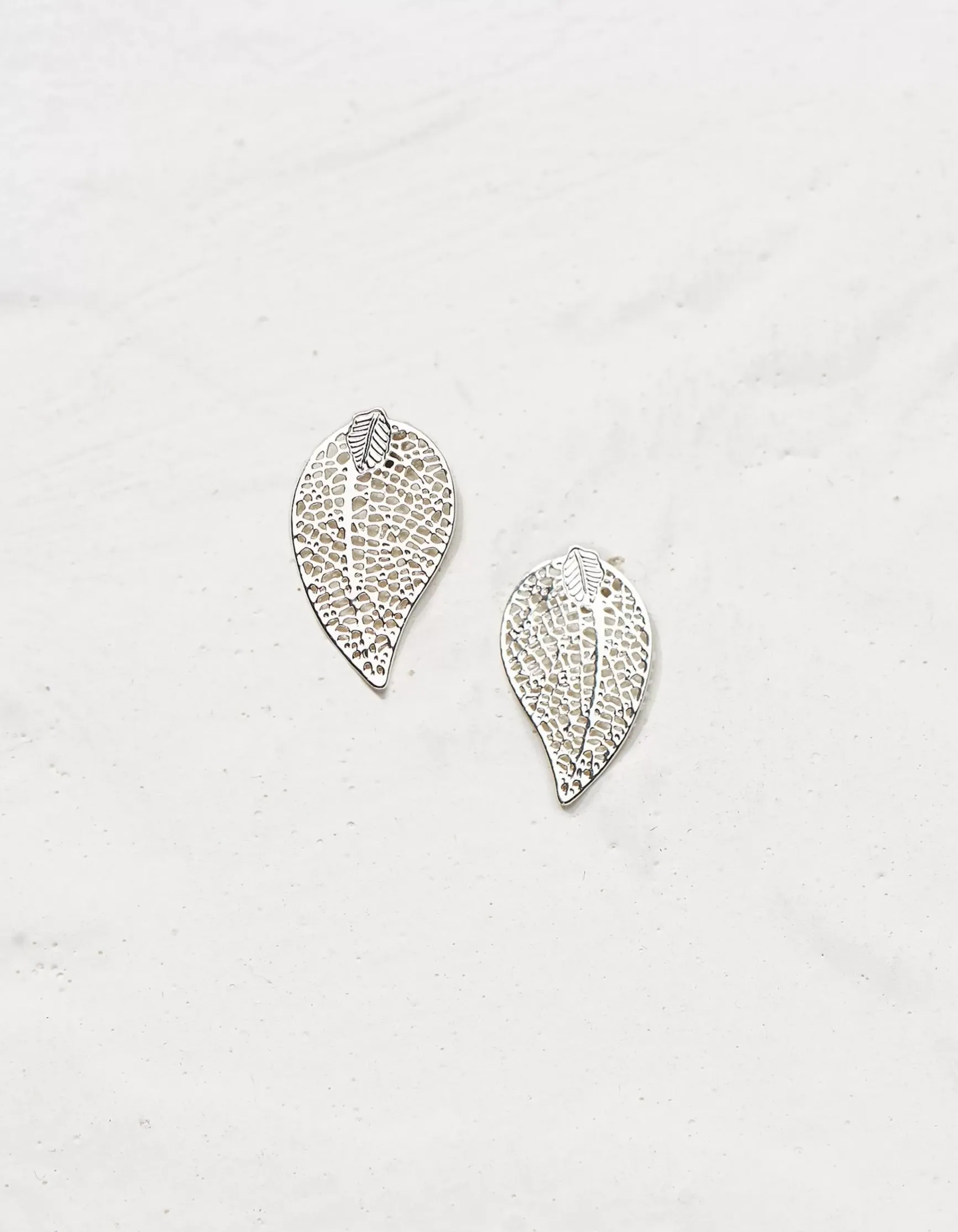FatFace Filagree Leaf Studs|Women View All