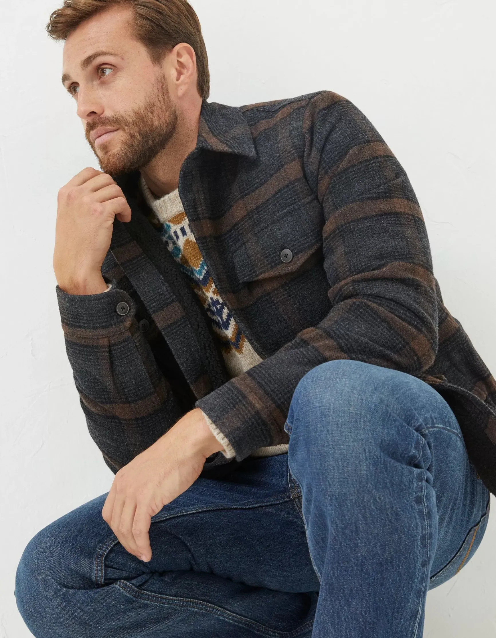 FatFace Fjord Ombre Overshirt|Men View All