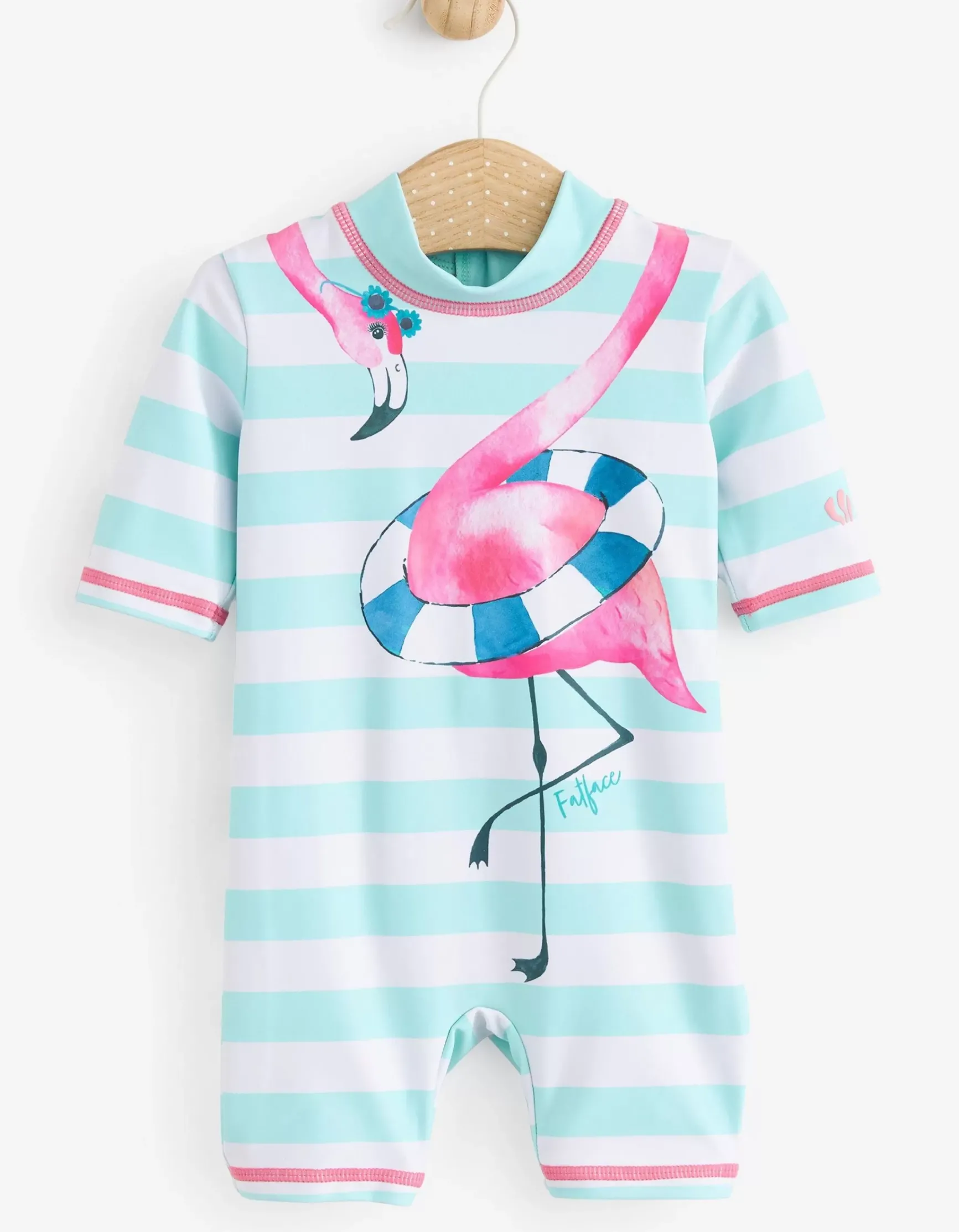 FatFace Flamingo Surf Suit And Hat Set|Baby View All