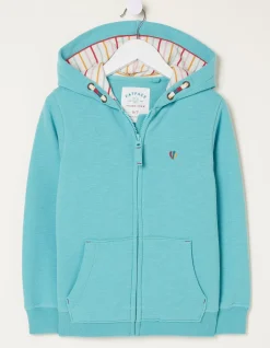 FatFace Flamingo Sweat Zip Through Hoodie|Girls View All