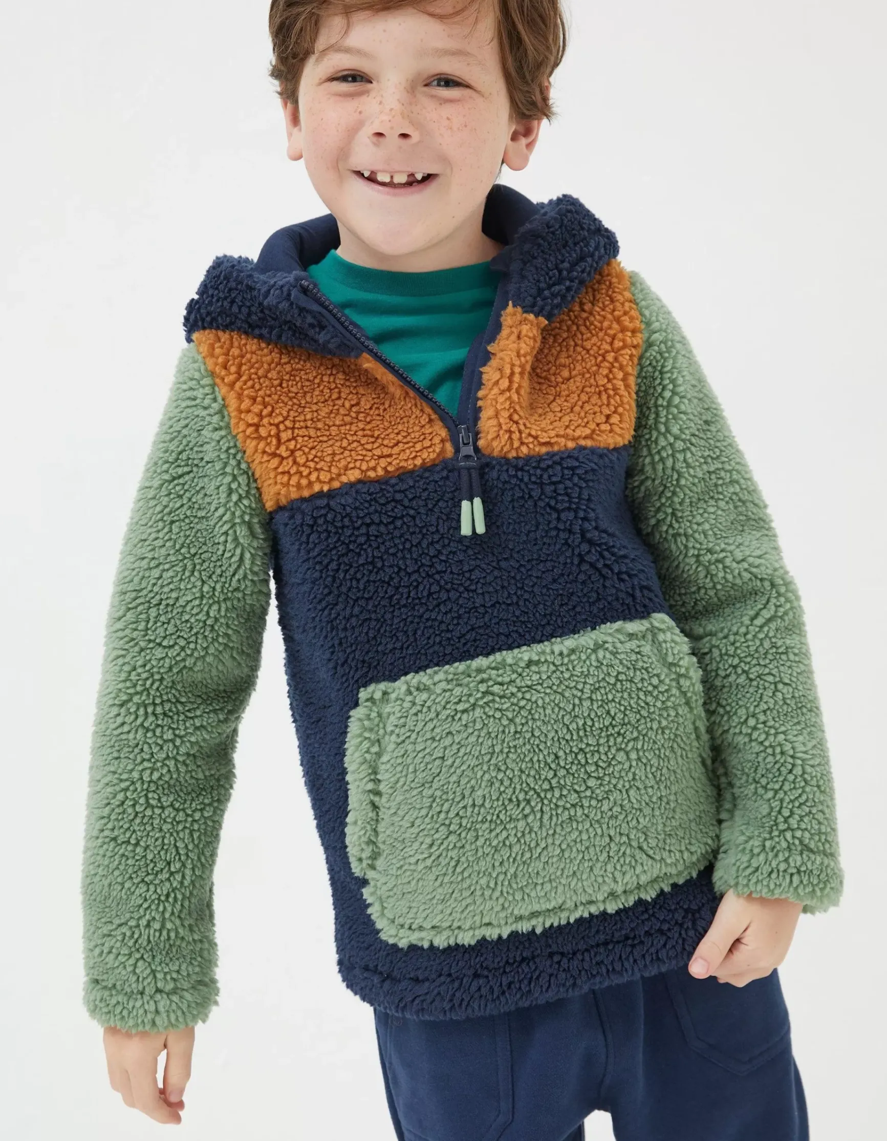 FatFace Fleece Block Hoodie|Boys View All