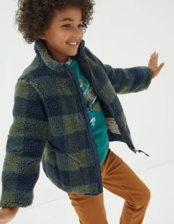 FatFace Fleece Check Jacket|Boys View All
