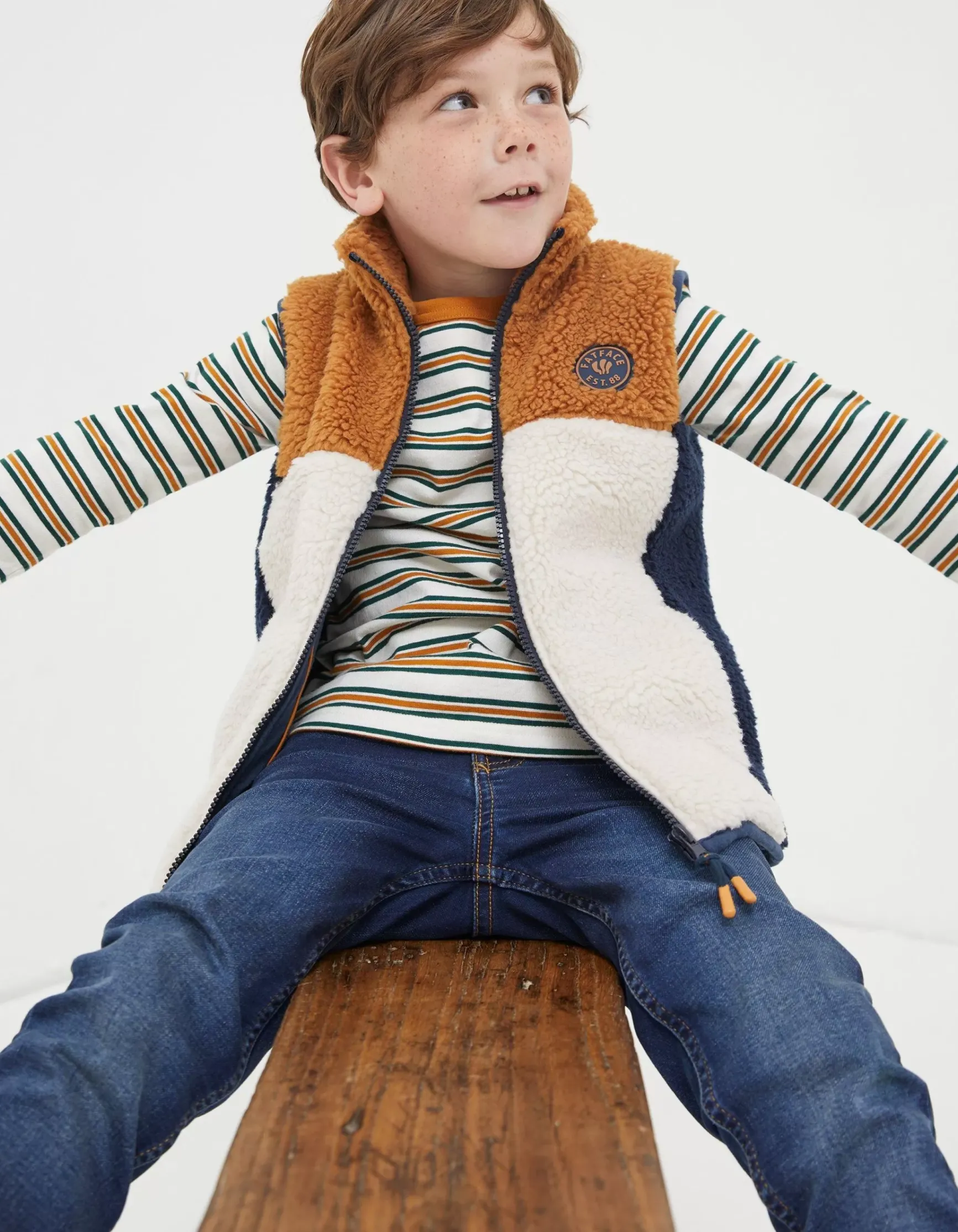 FatFace Fleece Gilet|Boys View All