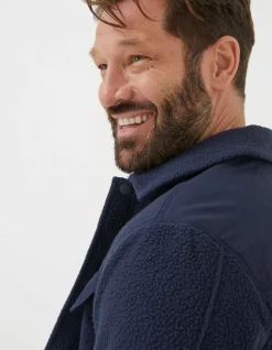FatFace Fleece Overshirt|Men View All