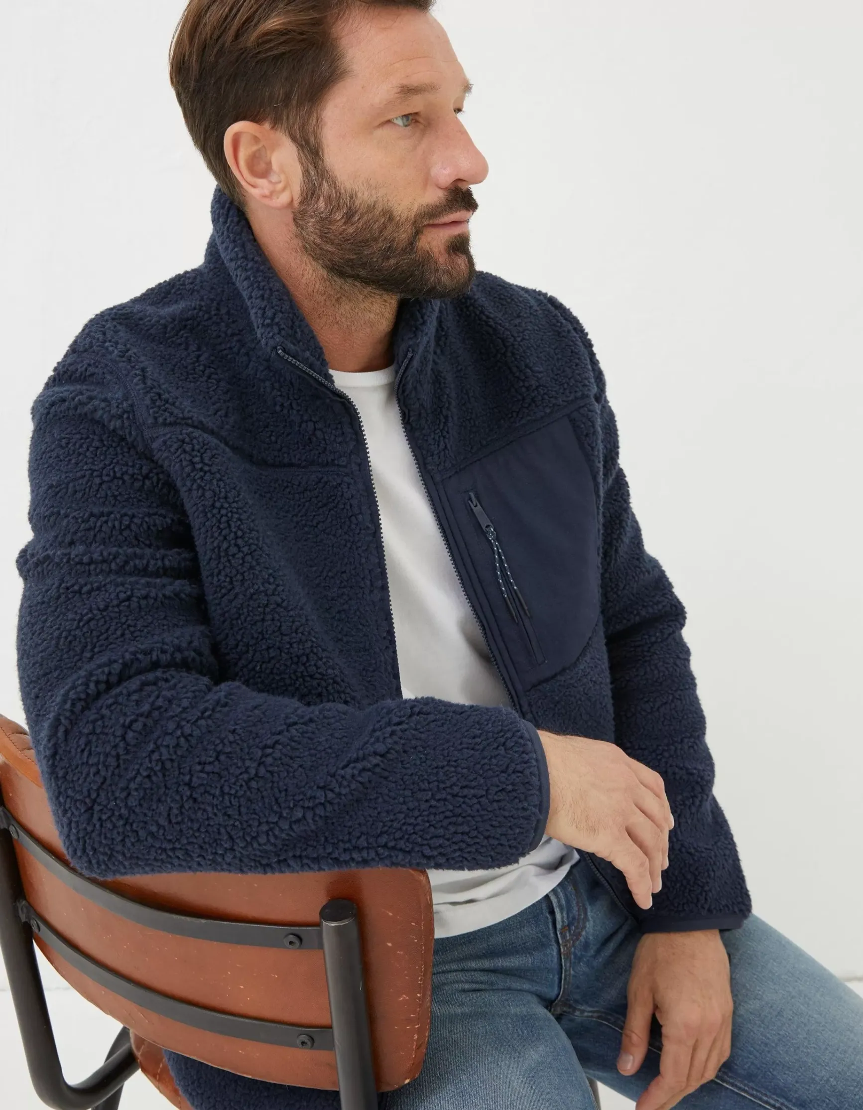 FatFace Fleece Zip Through|Men View All