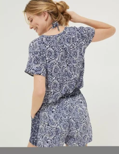 FatFace Flippy Watercolour Batik Shorts|Women Shorts