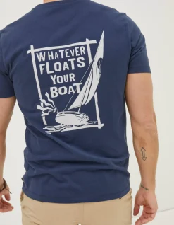 FatFace Float Your Boat T-Shirt|Men T-Shirts