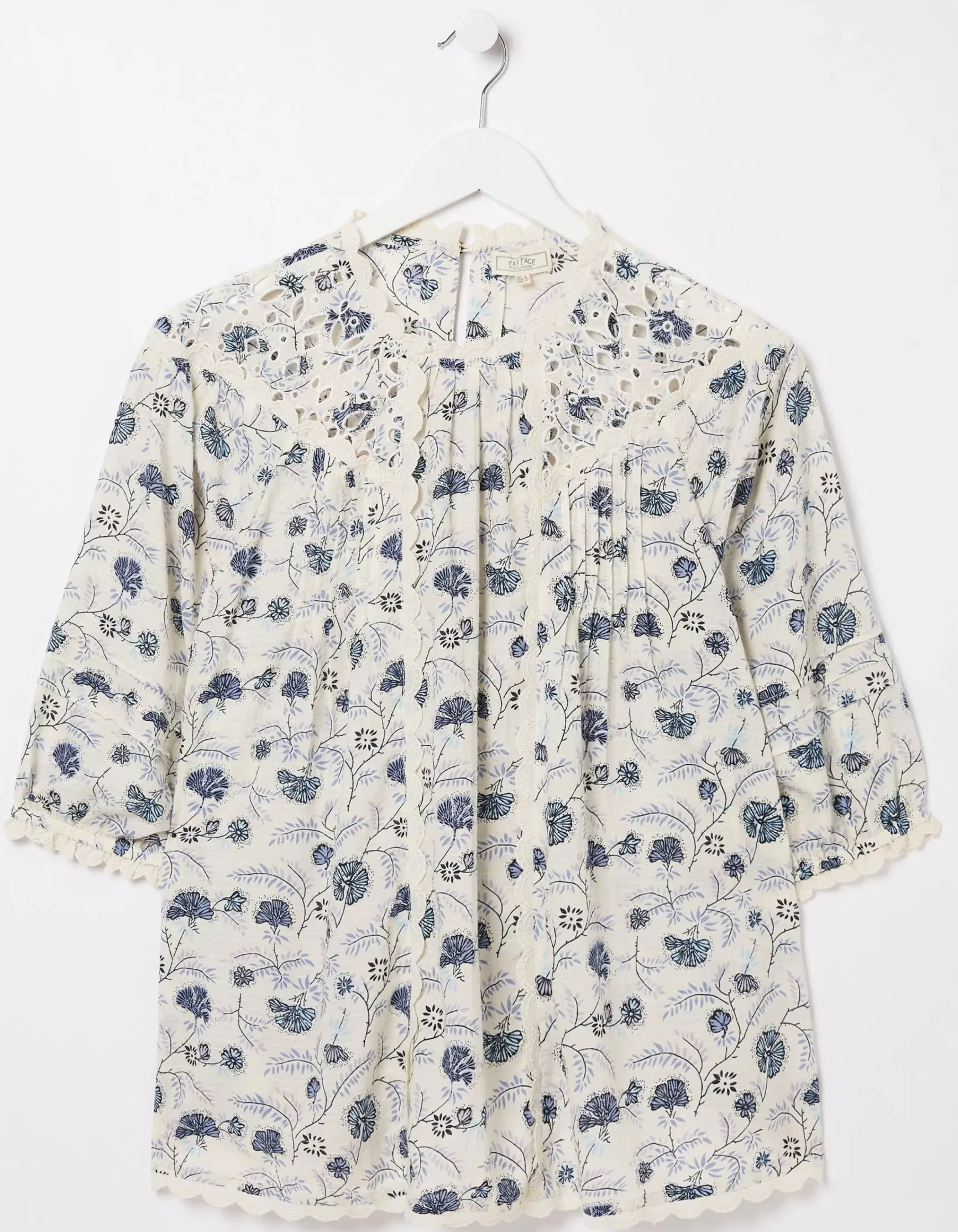 FatFace Flora Broderie Ditsy Blouse|Women View All