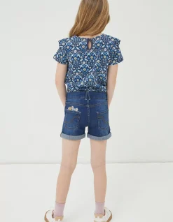 FatFace Floral Embroidered Denim Shorts|Girls View All