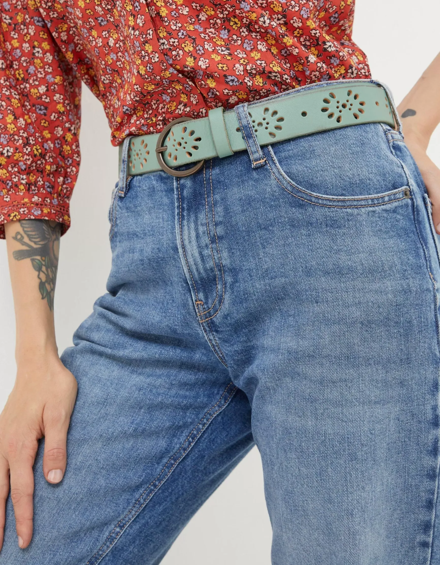 FatFace Floral Laser Cut Belt|Women View All