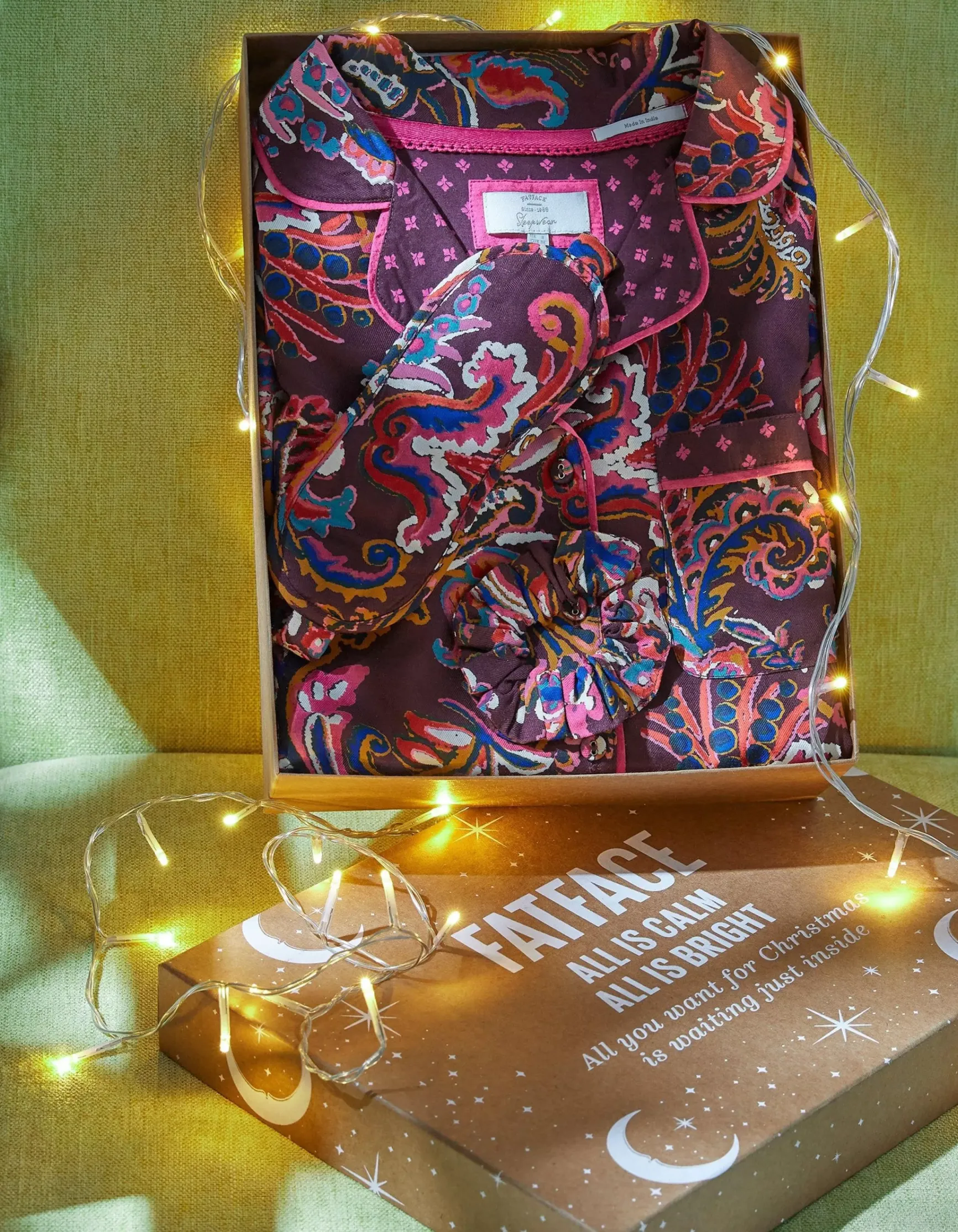 FatFace Floral Print Pyjamas Gift Box Set|Women View All