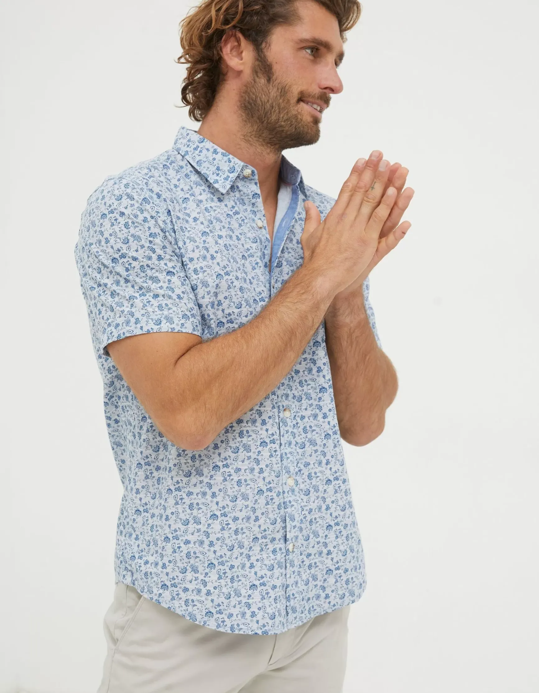FatFace Floral Print Shirt|Men View All