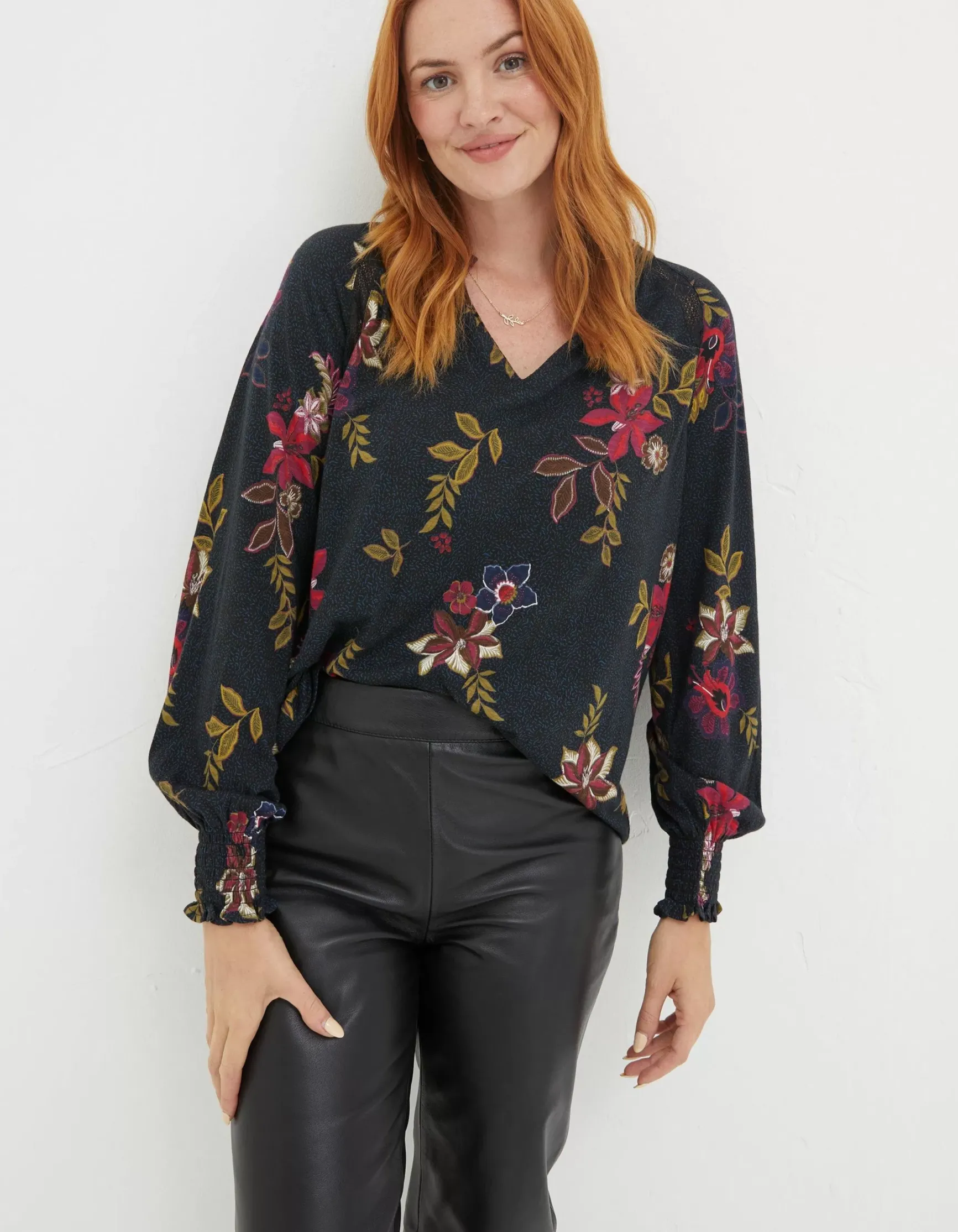 FatFace Florence Dotted Floral Top|Women View All