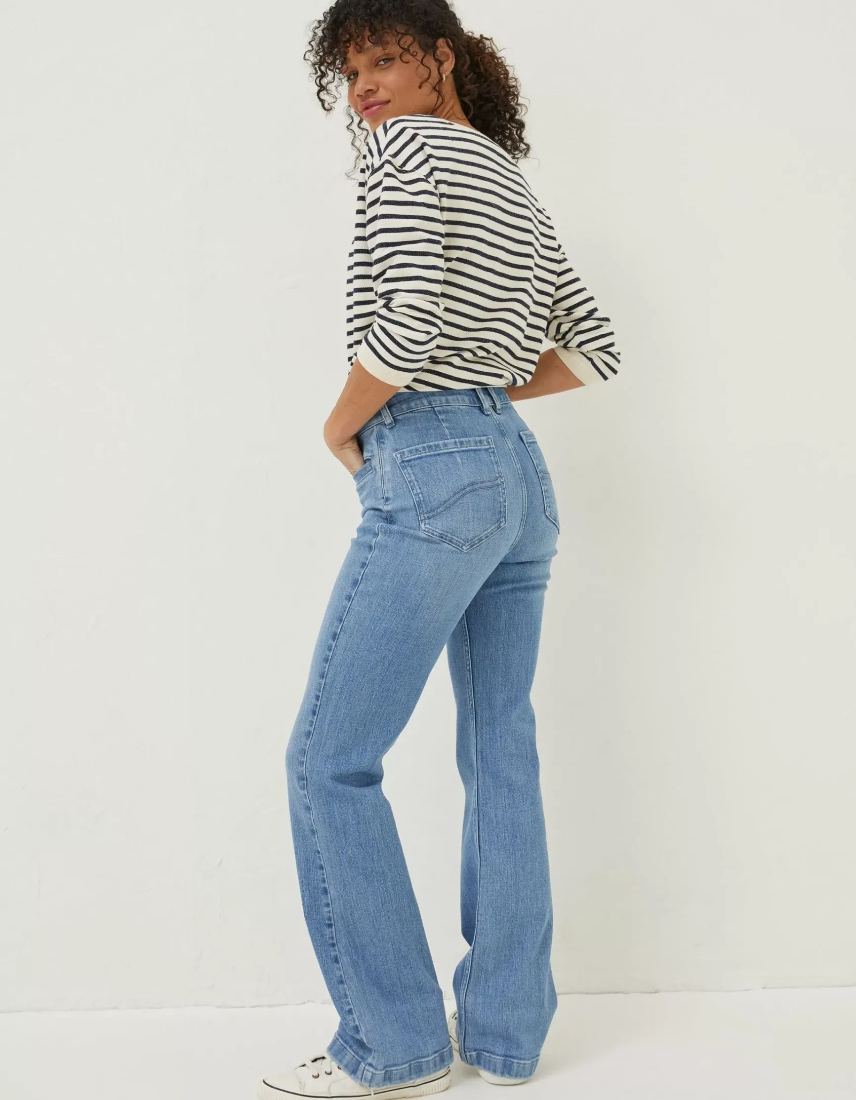 FatFace Fly Flare Comfort Stretch Jeans|Women Jeans & Dungarees