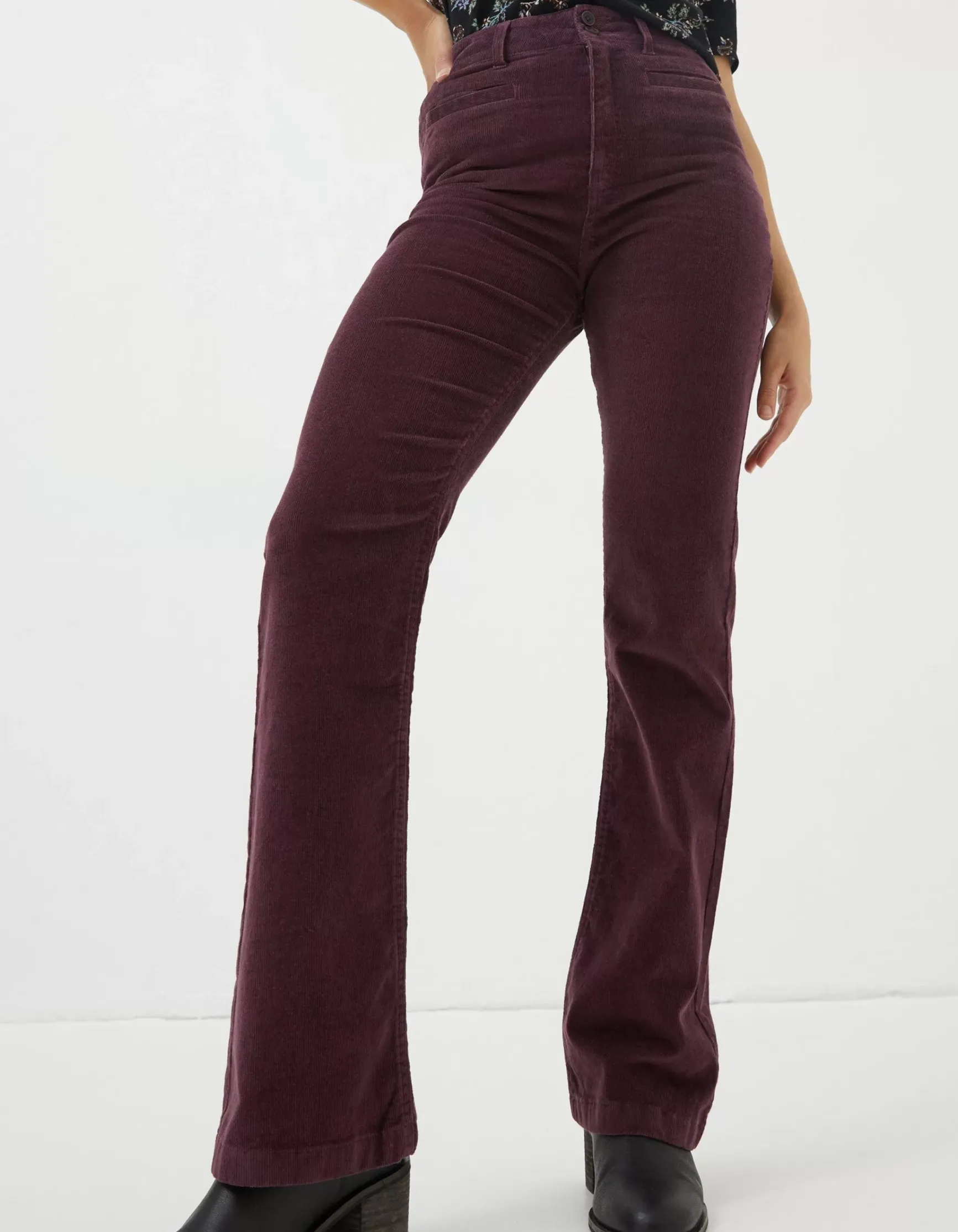 FatFace Fly Flare Corduroy Trousers|Women Trousers & Leggings