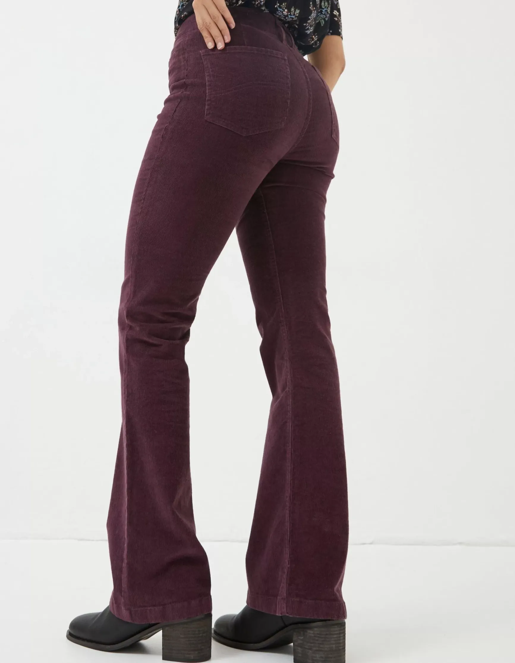 FatFace Fly Flare Corduroy Trousers|Women Trousers & Leggings