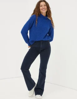 FatFace Fly Flare Corduroy Trousers|Women Trousers & Leggings