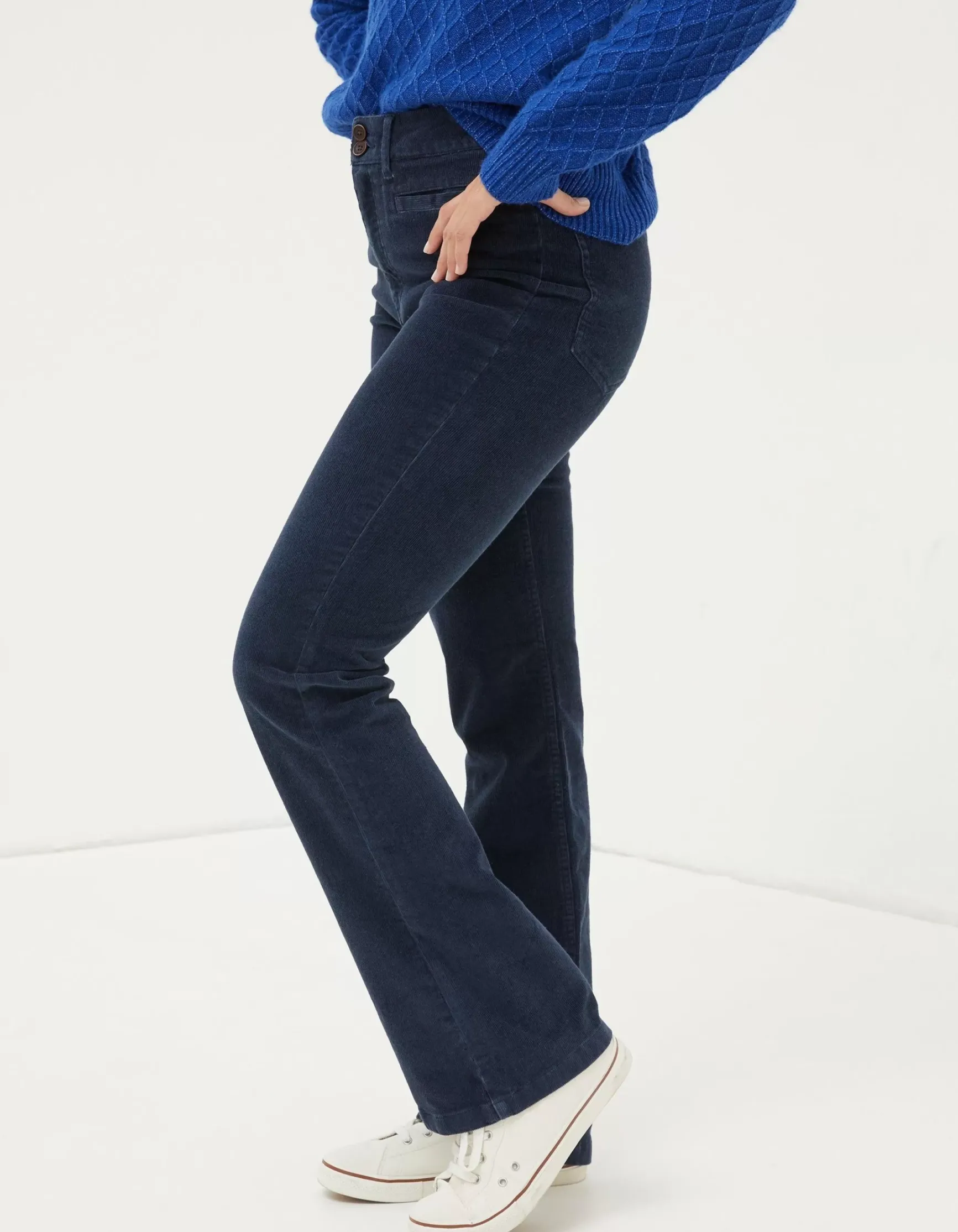 FatFace Fly Flare Corduroy Trousers|Women Trousers & Leggings