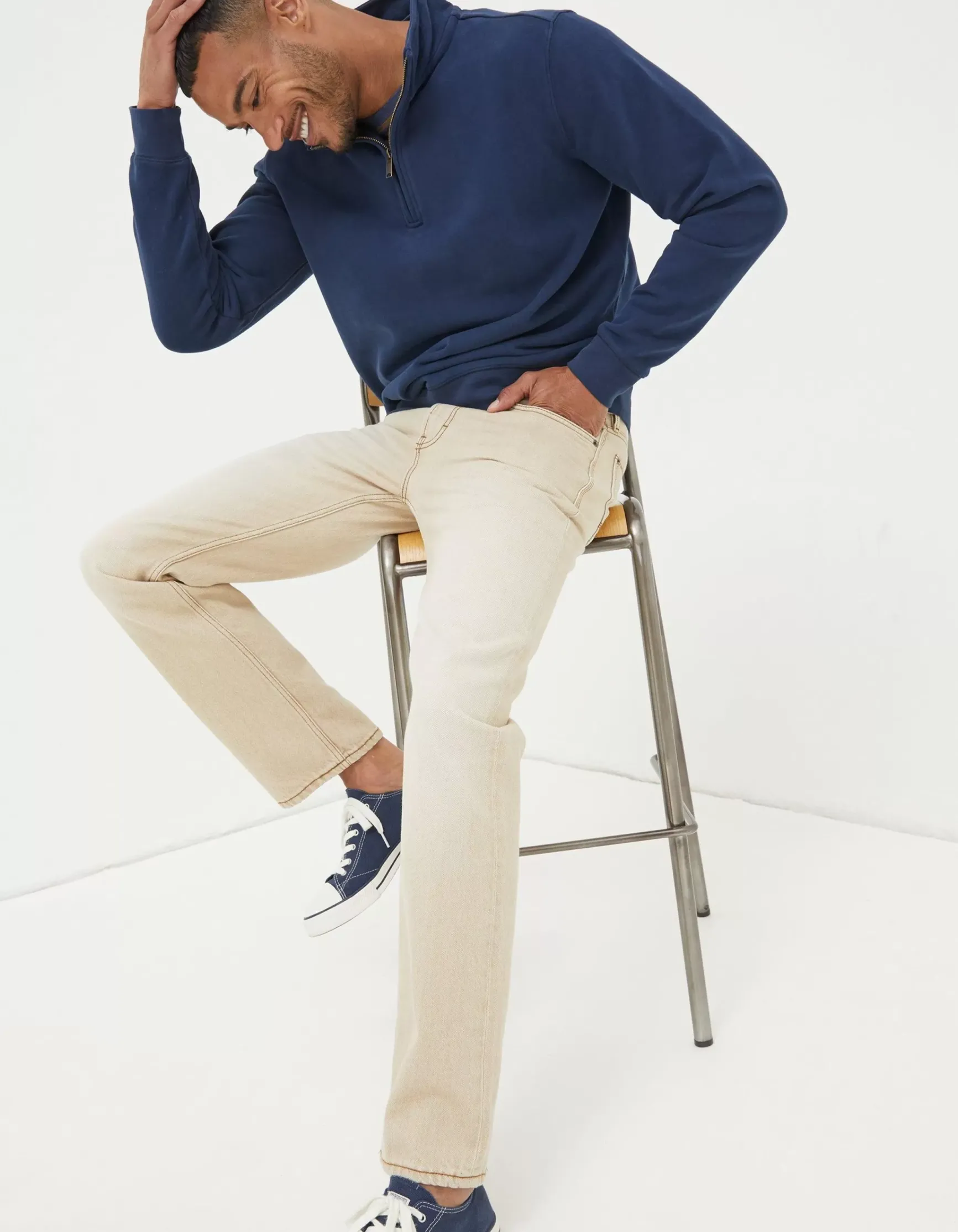 FatFace Fowey Half Neck Sweatshirt|Men View All