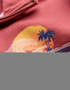 FatFace Fowey Print Zip Neck|Men Sweatshirts & Hoodies