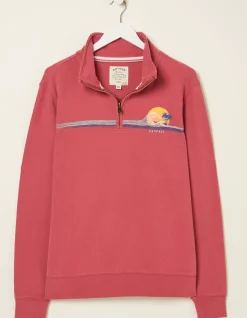 FatFace Fowey Print Zip Neck|Men Sweatshirts & Hoodies