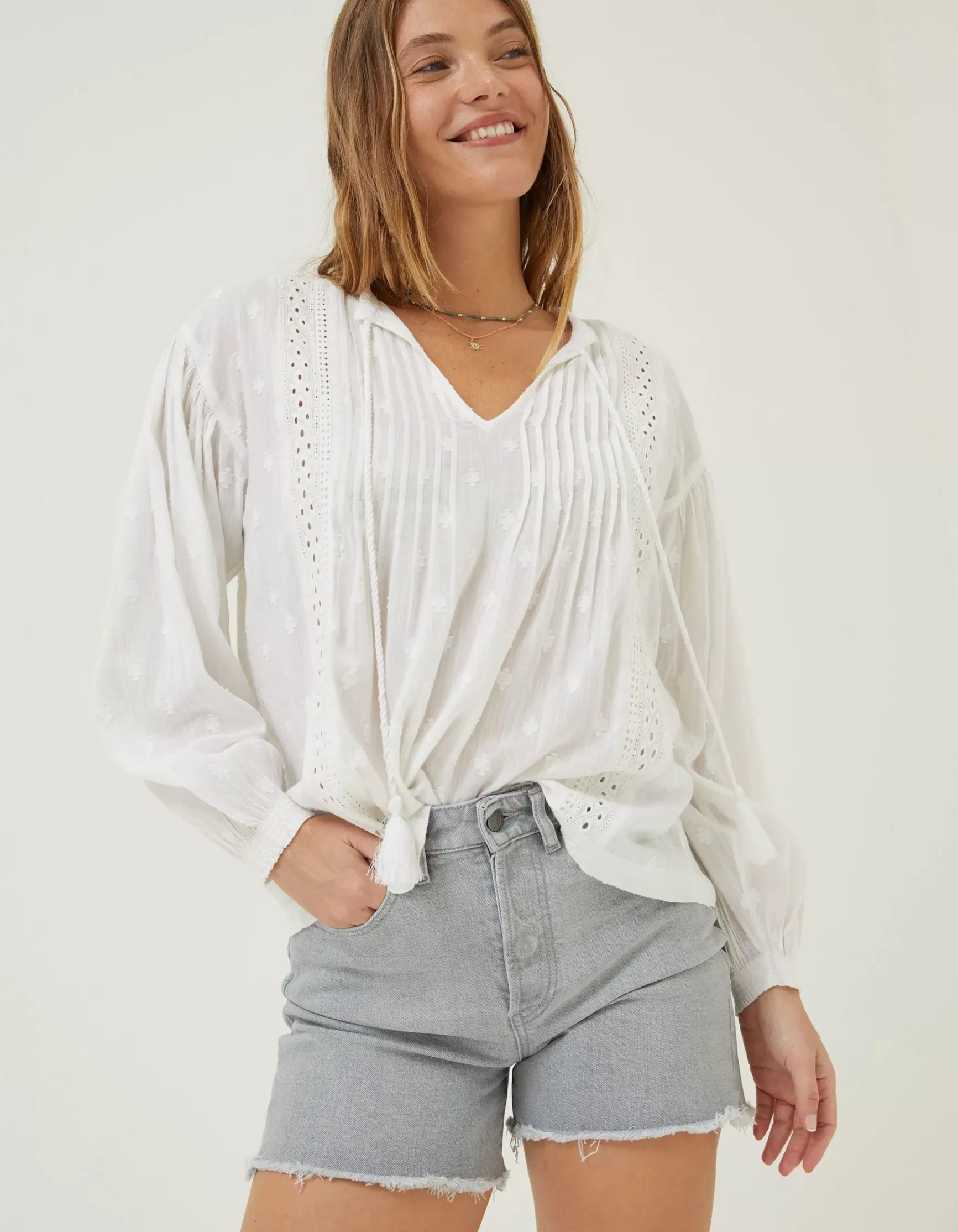 FatFace Freya Lace Blouse|Women Shirts & Blouses