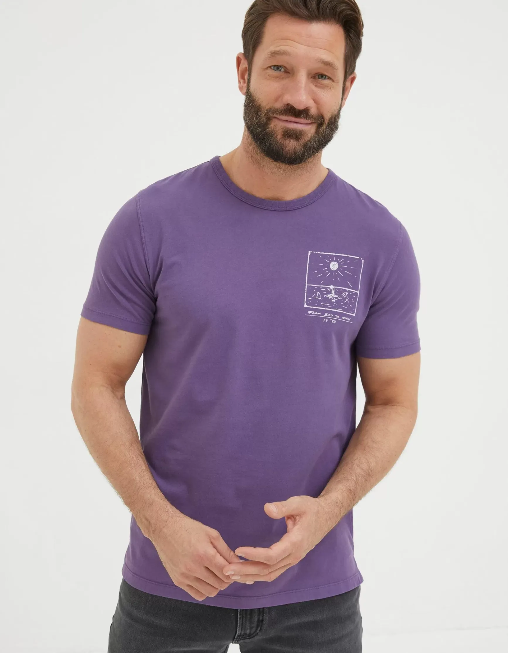 FatFace From Bad To Worse T-Shirt|Men T-Shirts