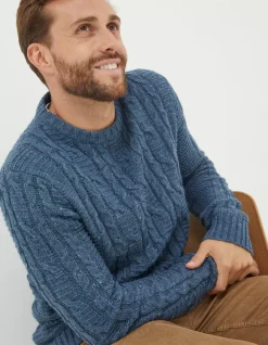 FatFace Funtley Cable Crew Jumper|Men View All