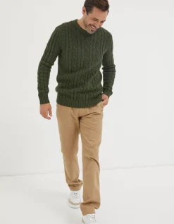 FatFace Funtley Cable Crew Jumper|Men View All