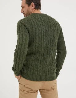 FatFace Funtley Cable Crew Jumper|Men View All