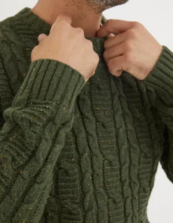 FatFace Funtley Cable Crew Jumper|Men View All