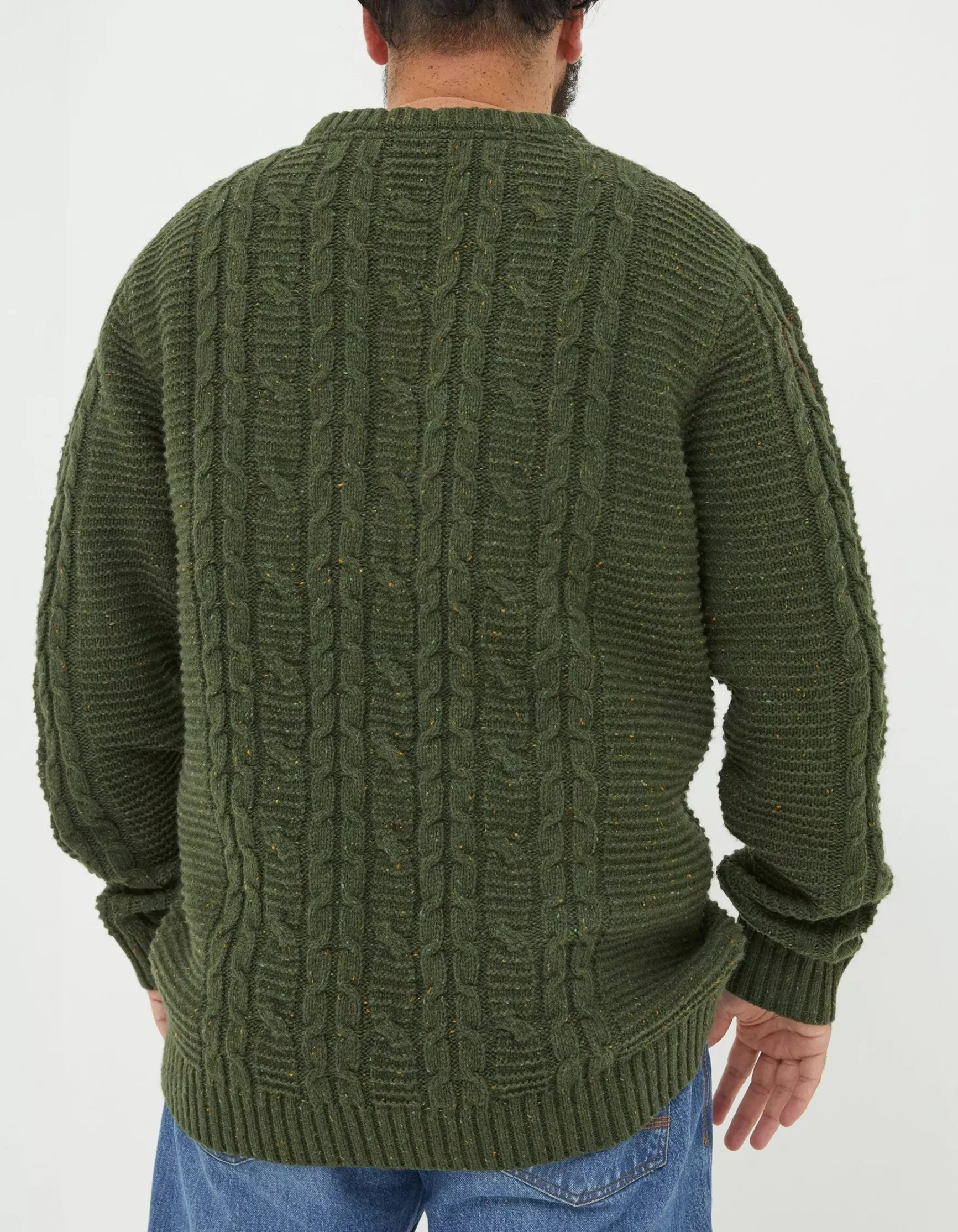 FatFace Funtley Cable Crew Jumper|Men View All