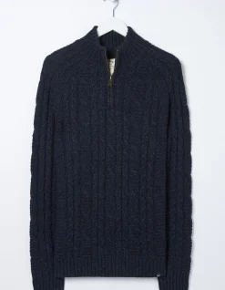 FatFace Funtley Cable Half Neck Jumper|Men View All